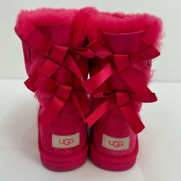UGG | NWT RED Bailey Bow Midi Boot W/Silk Bows Sz 9 - Picture 3 of 4